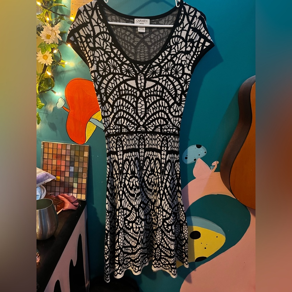 Super stretchy knee length dress